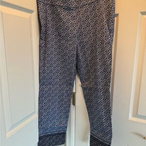 Chico's Blue Patterned Ankle Jeans